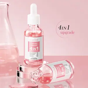 Four-in-one facial brightening high-moisture essence, rich in vitamins C and E, moisturizing, hydrating, maintaining skin radiance, suitable for daily skincare use Serums