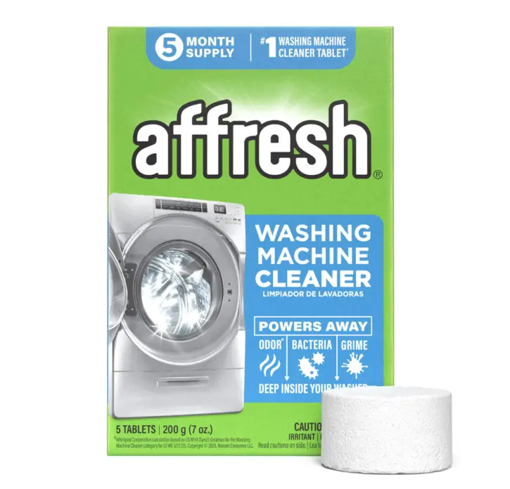 Washing Machine Cleaner Tablets, 5-Time Release Formula for 5-Month Supply, Powers Away Odor-Causing Bacteria & Grime in Pumps, Valves & Hoses