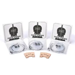 Yescom Violin Strings Set & Bridges 3/4-4/4