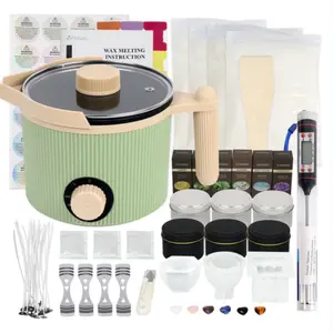 TOAUTO 1.5L Handheld Candle Melting Pot with Easy Pour Spout, Two Power Levels, Non-Stick, Easy Clean for DIY Crafting Beginners outdoorfun