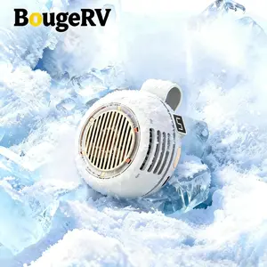 BougeRV 2026 New Silent Rechargeable Personal Fan, Portable mini bladeless fan, Waist Clip Handheld & Phone Cooling Fan for Outdoor Travel,5-Speed Adjustable Airflow , Perfect 1PCS Gift for Multi-Scenario Use