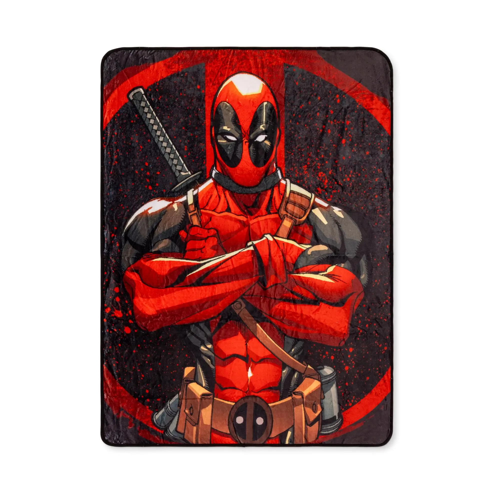 Marvel Deadpool Arms Crossed Cozy, Durable Fleece Throw Blanket, 45 x 60 In, Cozy Fleece Blanket, Durable Fleece Blanket
