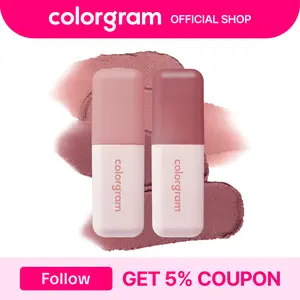 Colorgram Blurry Lip Duo | Nude Blur Tint Soft Velvet Matte Lip & Cheek Stain with Airbrushed Finish & Vegan Cruelty Makeup