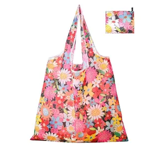 Foldable Reusable High Capacity Large Size Tote Bag, Portable for Shopping and Travel, Ideal for Gym, Office Organization and Storage