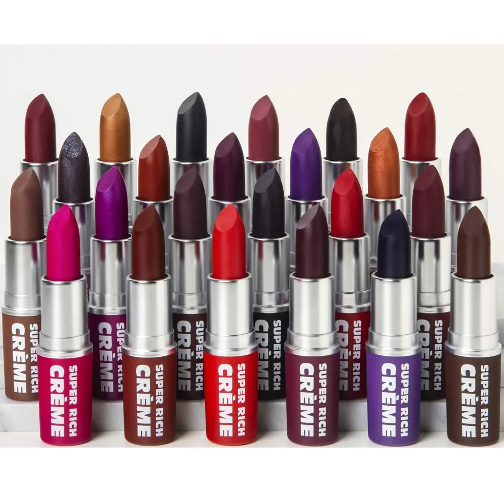 Ruby Kisses Super Rich Creme Lipstick, Moisturizing Full Coverage Lip Color with Vitamins for Hydrated, Glossy Lips - A Daily Selfcare Treat, Hydrates, High Pigmentation, Soothing, .5 Pounds