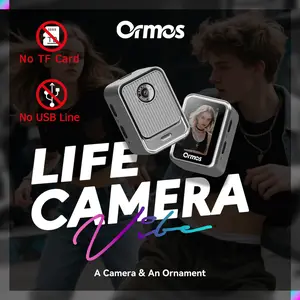 Ormos S130 Mini Life Camera 640P HD, Portable & Compact Design with 0.96" IPS Display, Perfect for On-the-Go Action[No TF card,No charge cable Included]