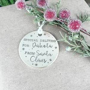 Custom Santa Gift Tag
