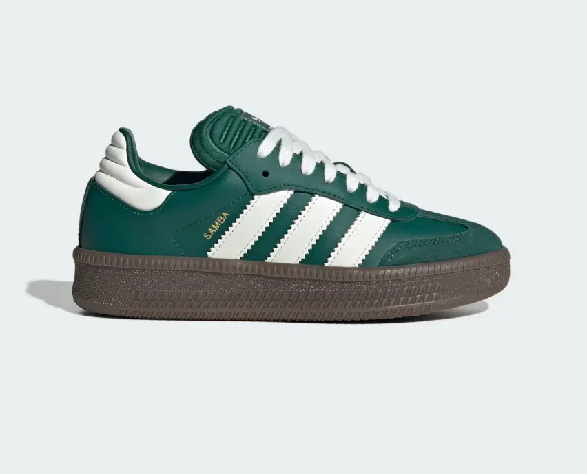Adidas Samba XLG J Sneakers Green White Gum JR6815 Youth Womens Casual Shoes Closed Toe Trainers