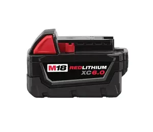 Milwaukee 48-11-1860 M18 REDLITHIUM XC6.0 Battery Pack Milwaukee 48-11-1860 M18 REDLITHIUM XC6.0 Battery Pack