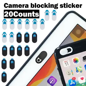 20 Counts Webcam Cover Slide, Ultra-Thin Camera Cover for Privacy Protection