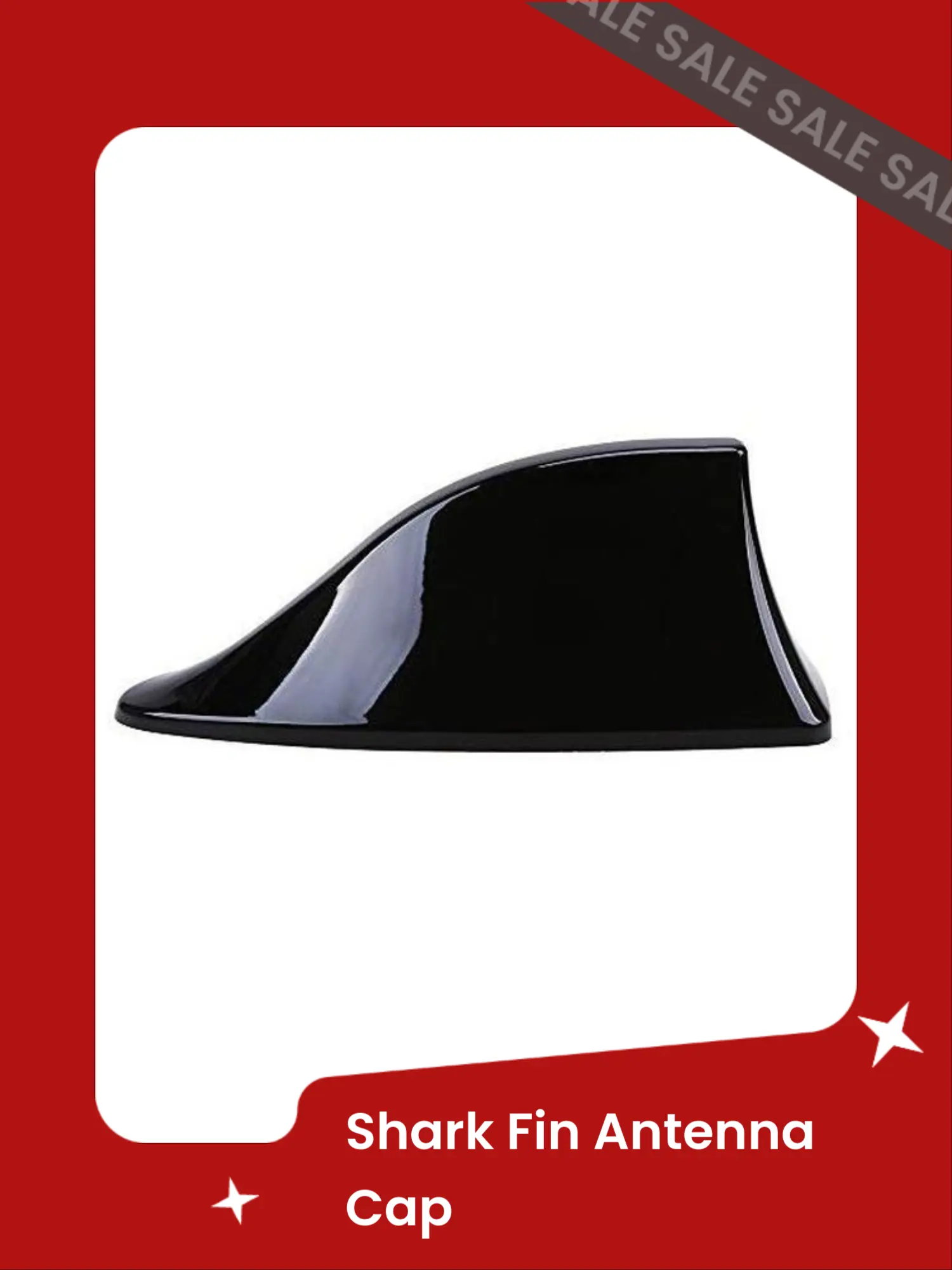 Shark Fin Antenna Cover for Car, Car Top Roof Aerial Base with Adhesive Tape Shark Fin Shape Cover Fits for Most Sedan, SUV, Van, Shark car Accessories Fashion Sense