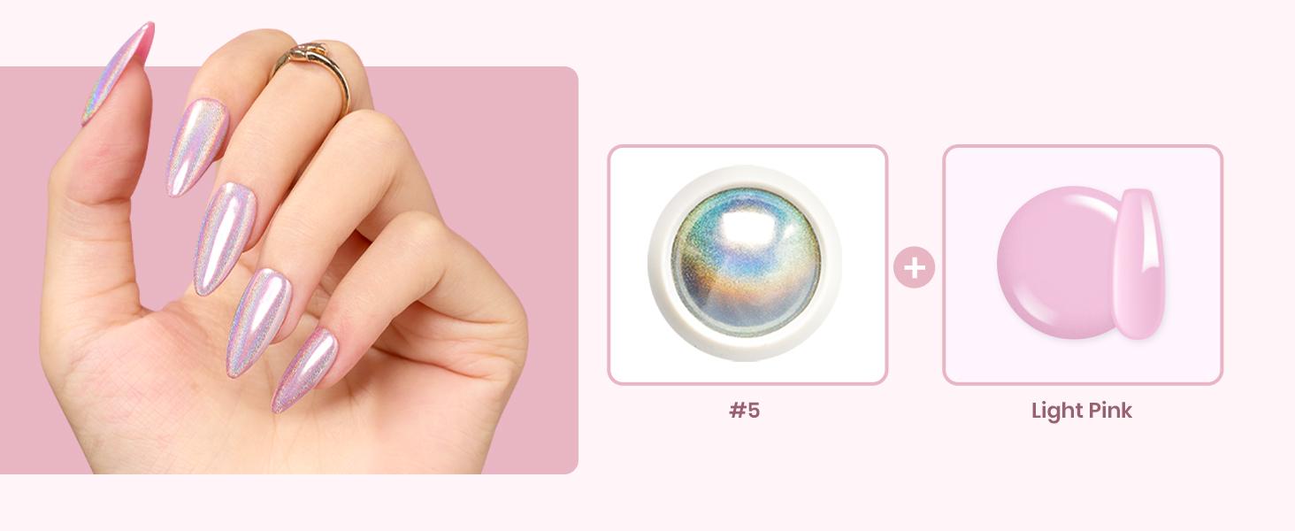 Beetles Chrome Nail Powder - Pearlscent Mirror Effect Metallic Holographic Aurora Iridescent Glitter Gold Silver Pearlescent Manicure Nail Art Decoration Glitter Gifts Beauty Products mothersdaygift Spring Nail Summer Nail Vacation Nail #SummerVibes