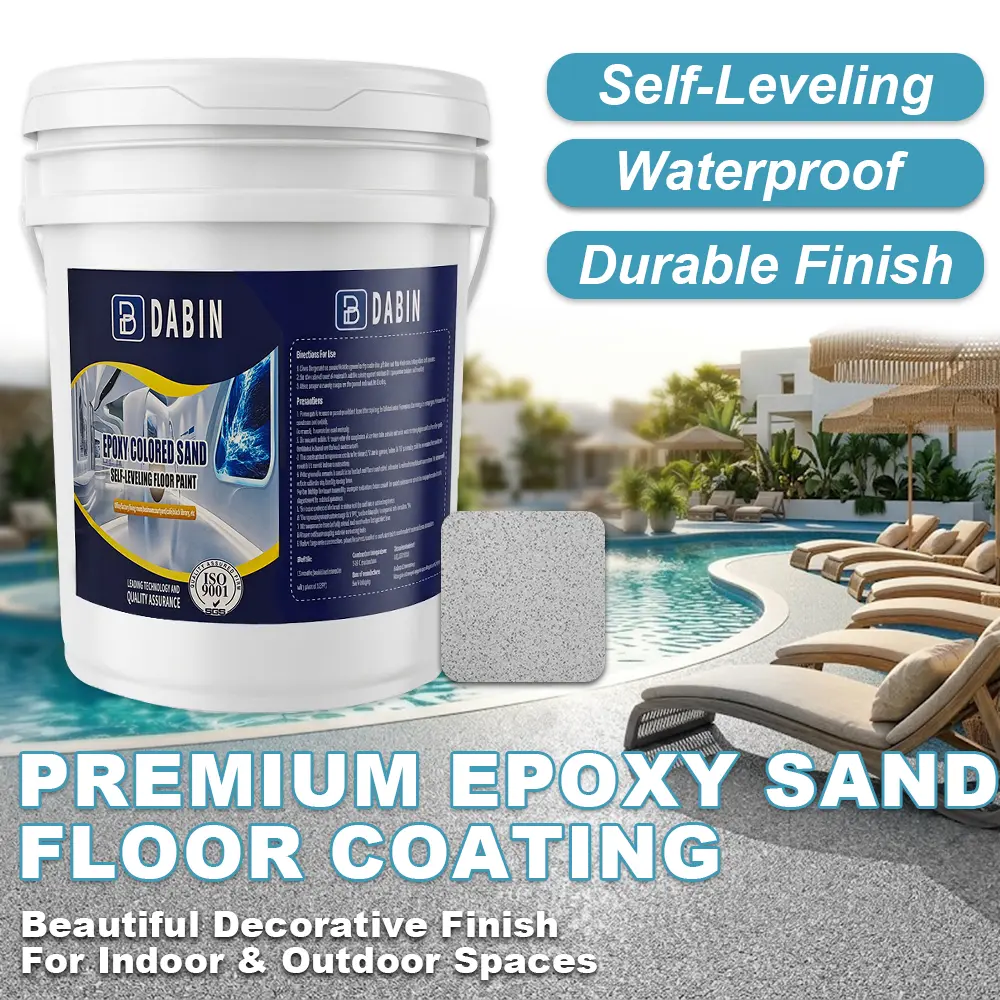 Epoxy Color Sand Floor Paint Self-Leveling Decorative Finish for Garage, Office, Patio & Indoor Spaces Epoxy Color Sand Floor Paint Self-Leveling Decorative Finish for Garage, Office, Patio & Indoor Spaces