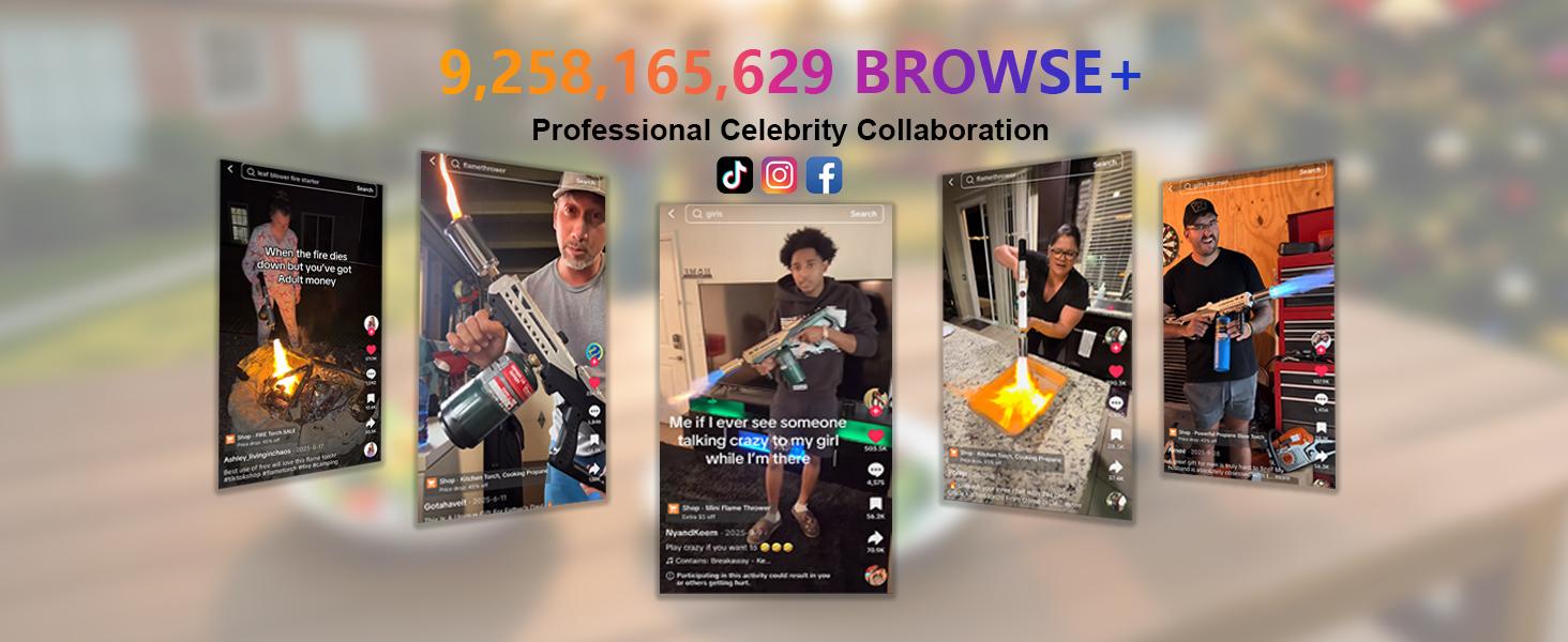 Propane Torch Dad Gifts for Fathers Day, Blow Torch, Food Culinary Torch for Outdoor Cooking, Campfire Starter Grill Torch, BBQ Torch for Steak & Creme Brule Christmas Gift Ideas