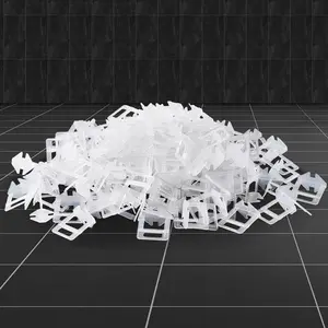 Tile Leveling System Clips, 2200-Piece DIY Tile Leveler Spacers, 1/16"(1.5 mm) Tile Leveler Clips, Tile Leveling System Tile Installation Tools for Professional Ceramic Tile, Stone Installation