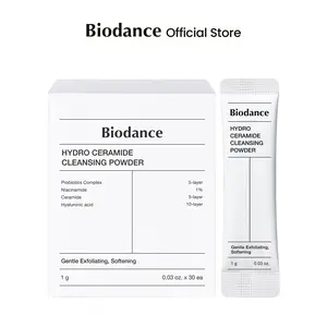 [Biodance Official] Hydro Ceramide Cleansing PowderㅣGentle Exfoliating Daily Facial Cleanser with Hyaluronic Acids & Ceramides, Enzyme Powder | 0.03 oz x 30ea