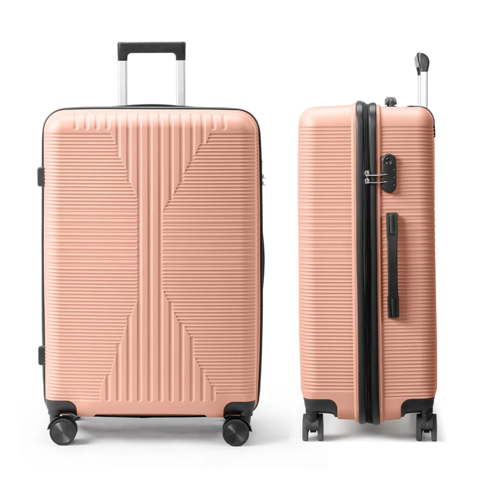 Hardshell Rolling Luggage - 28/24/20 Inch PP Hard Case Checked Suitcase Without TSA Lock, Lightweight, Advanced Protection, Luggage Bags for Travel, Traveling Bags, Hardshell Luggage