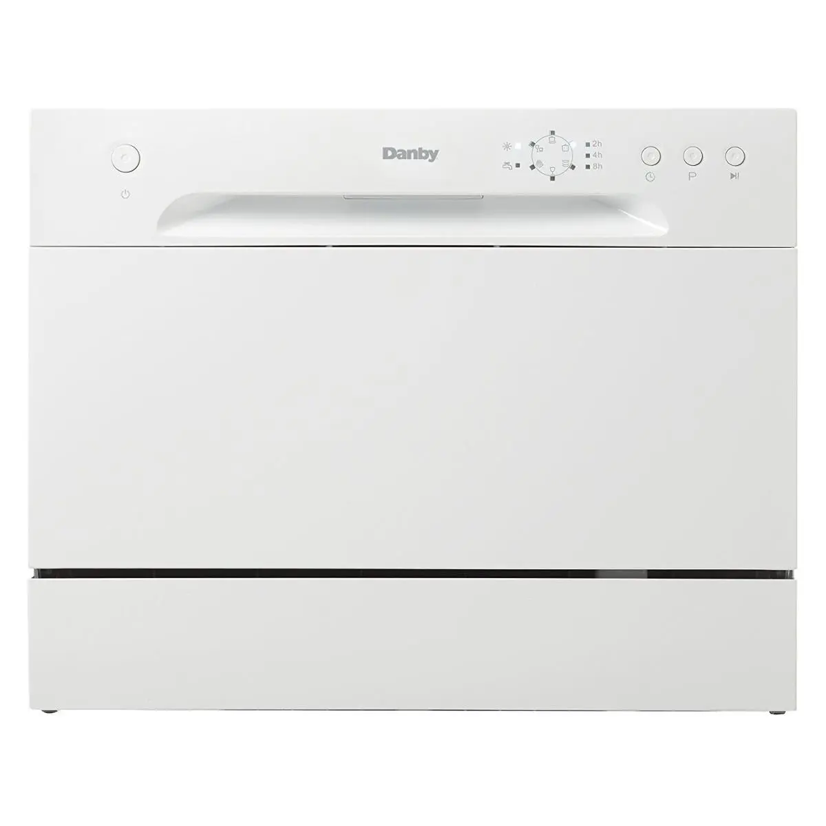 MAS New Compact Durable Stainless Steel Countertop Dishwasher Machine - White, Quick Connect Feature, 52db Silent Operation, LED-Equipped, Under Cabinet Compatible, Efficient Washing Performance, Quiet Portable Dishwashers