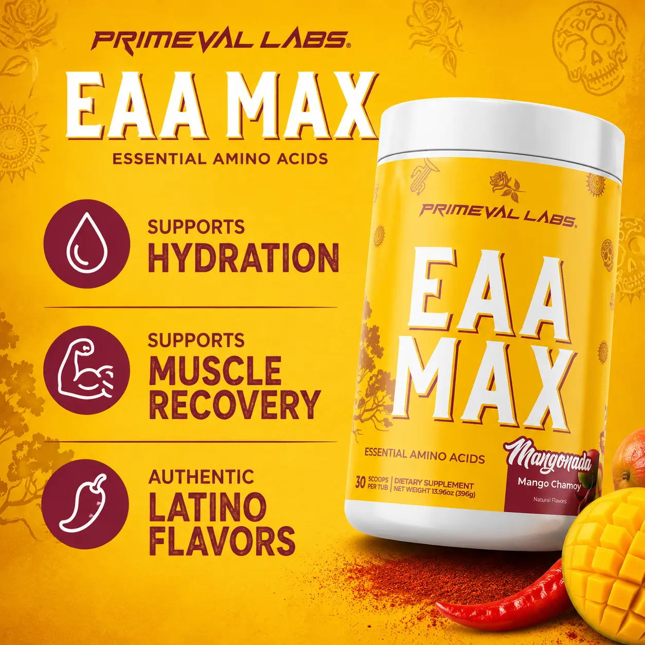 Primeval Labs EAA Max - Essential Amino Acids + Electrolytes