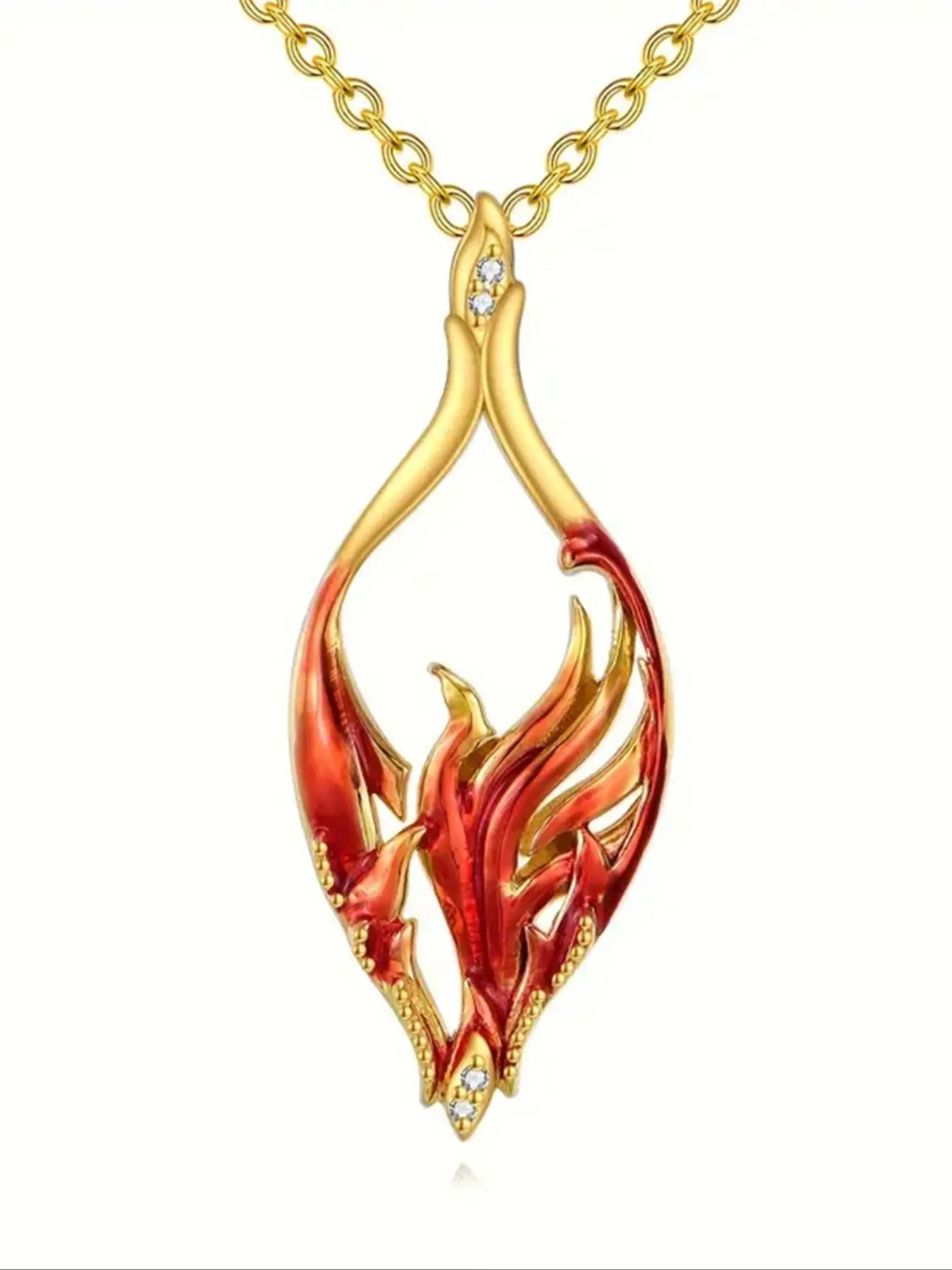 925 Sterling Silver Phoenix Design Pendant Necklace for Women, Fashion Jewelry for Party, Daily Clothing Decor, Trendy All-match & Exquisite Jewelry for Birthday Gift, Pendants Jewelry, Fine Chain, Zircon Pendant Necklace
