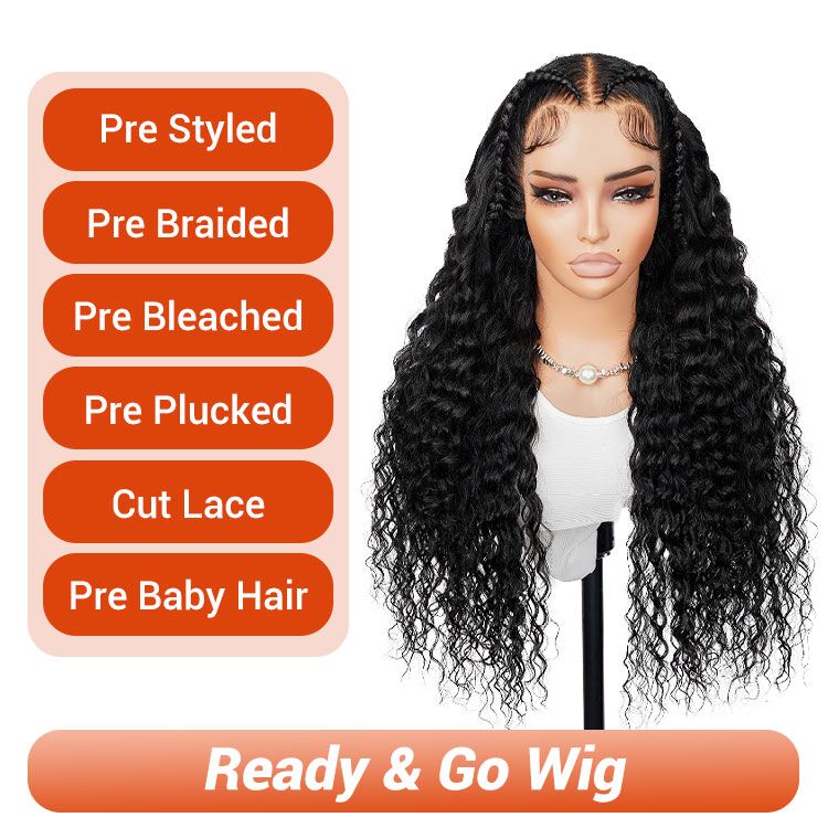[Spring Renewal] Wiggins Hair Pre Braided Glueless Loose Deep Wave Wig 13x6 Lace Frontal Wigs Human Hair Pre Everything Pre Stylist Wig Ear To Ear Natural Hairline Ready To Go Wig #TikTokShopSpringGlowUp #WeeklyDeals