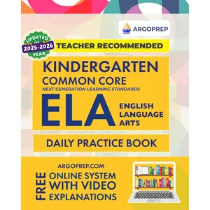 Kindergarten Common Core ELA (English Language Arts): Daily Practice Workbook | 300+ Practice Questions and Video Explanations | Common Core State ... Standards Aligned (NGSS) ELA Workbooks) Paperback – January 17, 2020