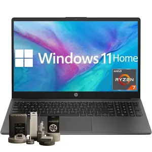 HP Business and Study Laptop 2025 Updated, 15.6" FHD, AMD Ryzen 7 7730U (up tp 32GB RAM | 1TB SSD), Numeric Keypad, Webcam, Windows 11 Home+ Copilot AI, WiFi 6& Bluetooth with Bundle Accessories Kit