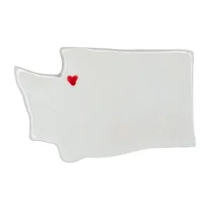 Renton Ceramic Magnet for Fridge - Unique Handmade Washington State Gift