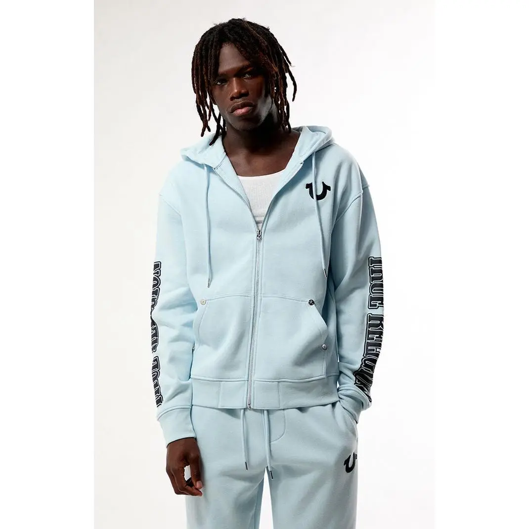 True Religion Men's Buddha Face Full Zip Hoodie