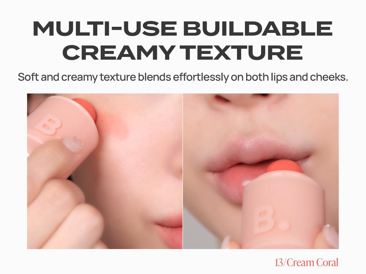B. By Banila Romantic Blush Lip & Cheek | 20 Shades, Moisturizing Hyaluronic Acid, Buildable Velvet Finish, High-Pigment, Blush + Lip Tint, K-Beauty Made in Korea
