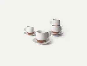 Espresso Cups & Saucers Quartet