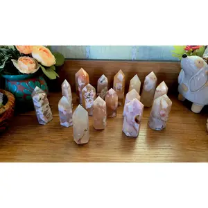 Sakura Flower Agate Tower