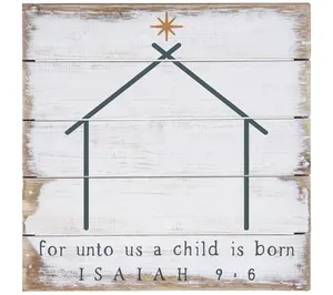 Sincere Surroundings 8" Isaiah 9:6 Pallet Petit e
