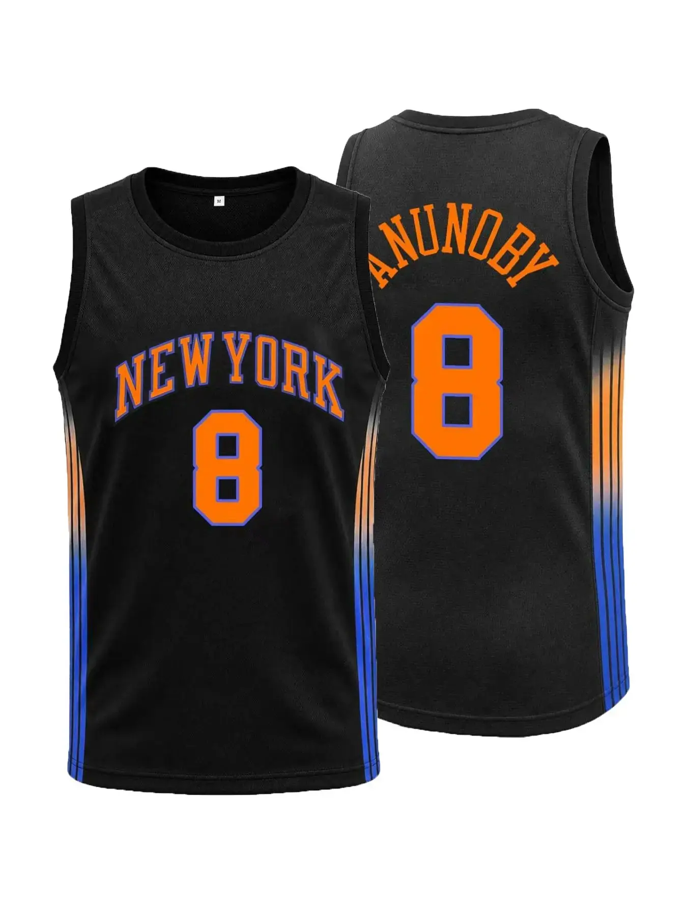Unisex New York #8 Basketball Jersey, Comfortable Breathable Retro Fan Sports Shirt, Casual Sports Top and Gift