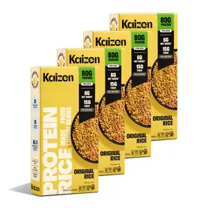 Kaizen High Protein, Low Carb Rice - 20g Protein, 6g Net Carbs, Gluten Free, Plant Based (8oz)