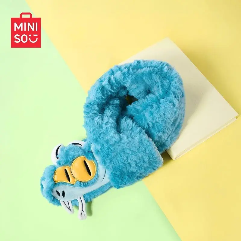 Disney Zootopia Gary Warm Scarf, Unisex Cute Cartoon-Inspired Accessory, Dual-Texture Stretchy 150cm Furry Plush Scarf, Animal Figure Motif, Everyday Casual Back-to-School Fashion Accessory