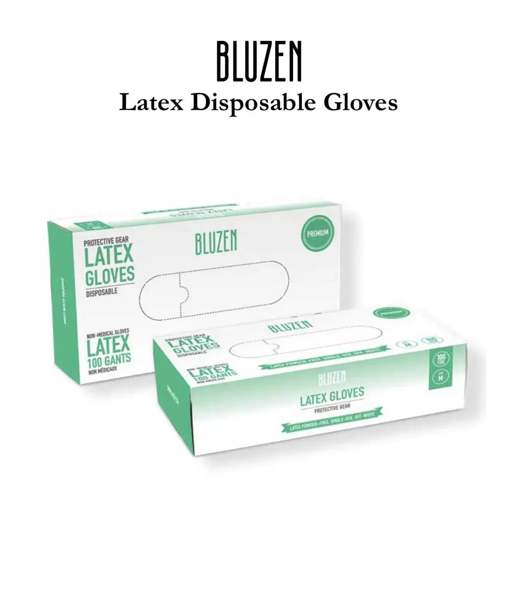 Case of Disposable Latex Gloves Premium Powder Free 1000pcs