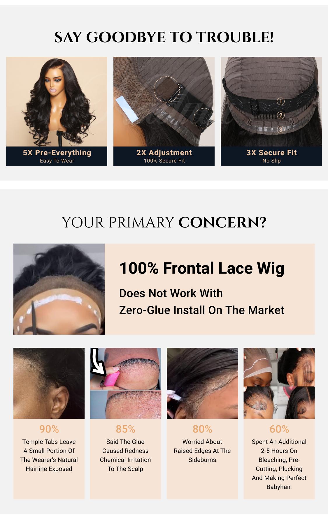 Nadula Bye Bye Knots 2.0 Yaki Straight 7x5 Lace Human Hair Wig Pre Cut & Pre Bleached Glueless Wig Natural Scalp Put On And Go Time Saver TikTokShopSpringGlowUp Greenish