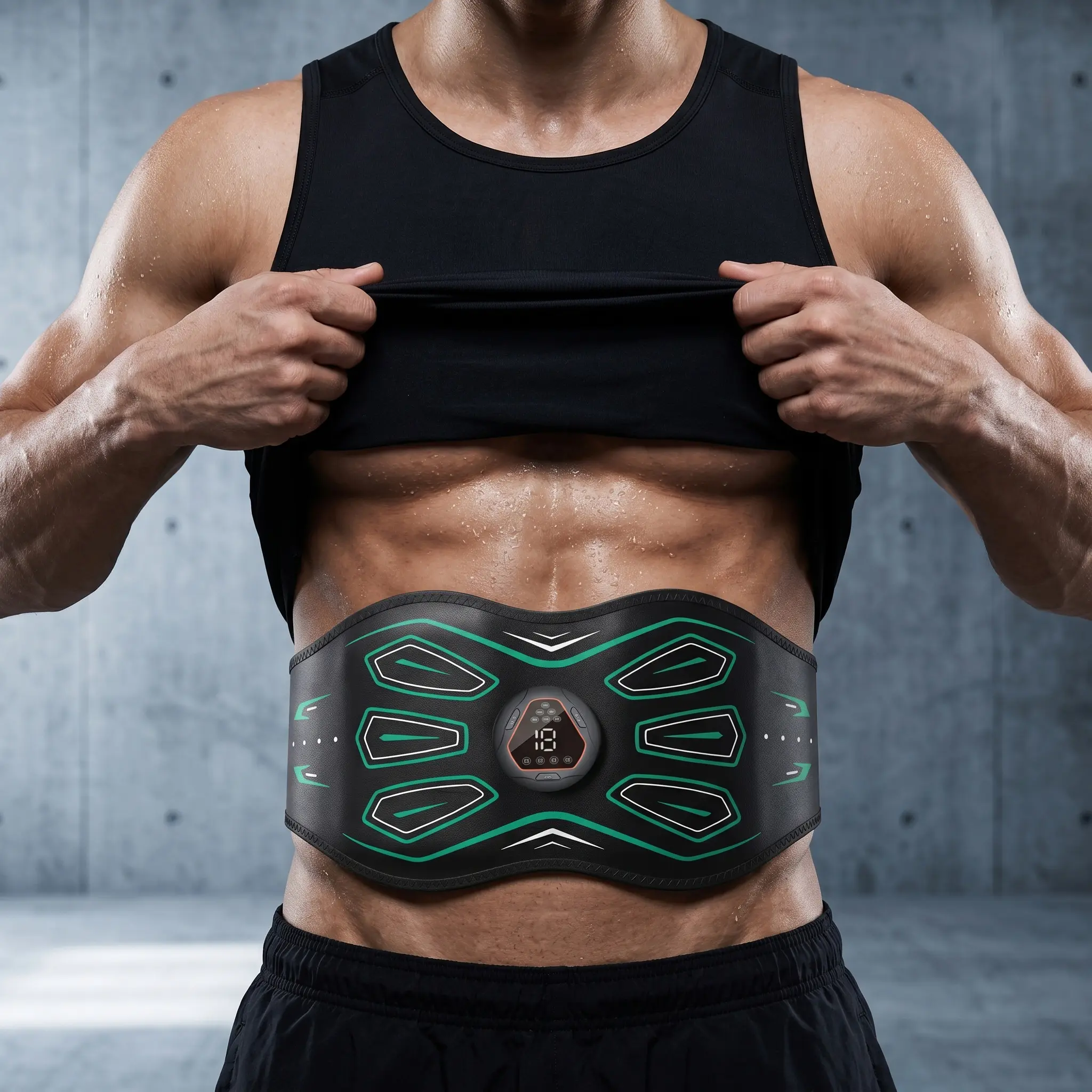 2026 new model abdominal and arm strength training device: 6 modes, 18 intensity levels; a powerful aid for ab workouts and arm/abs muscle contraction and relaxation; ab workout + arm exercise set