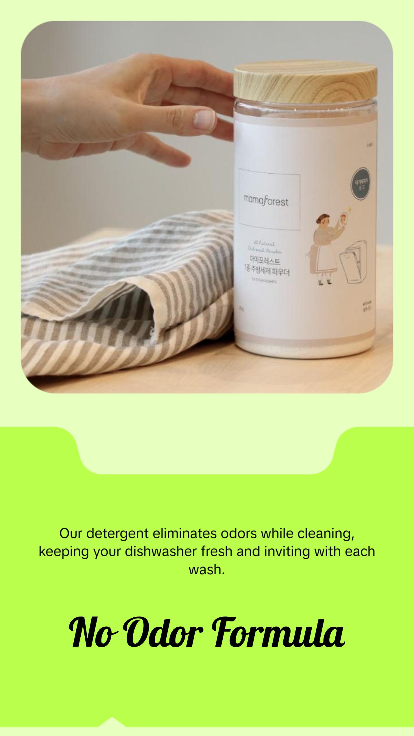 Powder Dishwasher Detergent, All Natural Dishwash Powder