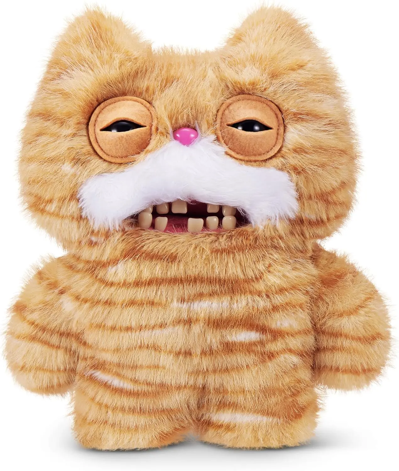 Fuggler Alley Cats 9-Inch Plush Toy (Stinkface) by ZURU – Funny Ugly Monster Stuffed Animal with Human-Like Teeth, Collectible Plush for Kids, Tweens, Teens, Adults & Cat-Loving Weirdos