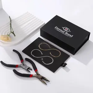 Permanent Couples Bracelets - Unisex Stainless Steel Hypoallergenic Gold/Silver Interlocked Bracelets with Adjustment Tool for Romantic Lifetime Promise - Perfect for Date Night or Anniversary - Perfect Birthday Gift