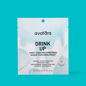 Avatara Drink Up Face Mask - Thirst-Quenching Hydro Mask with Hyaluronic Acid & Aloe Vera for Hydration & Radiance