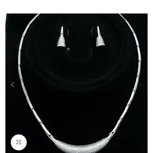 3W1245 Rhodium Brass Jewelry Sets with AAA Grade CZ in Clear Elegant Necklace and Earrings Set for Women