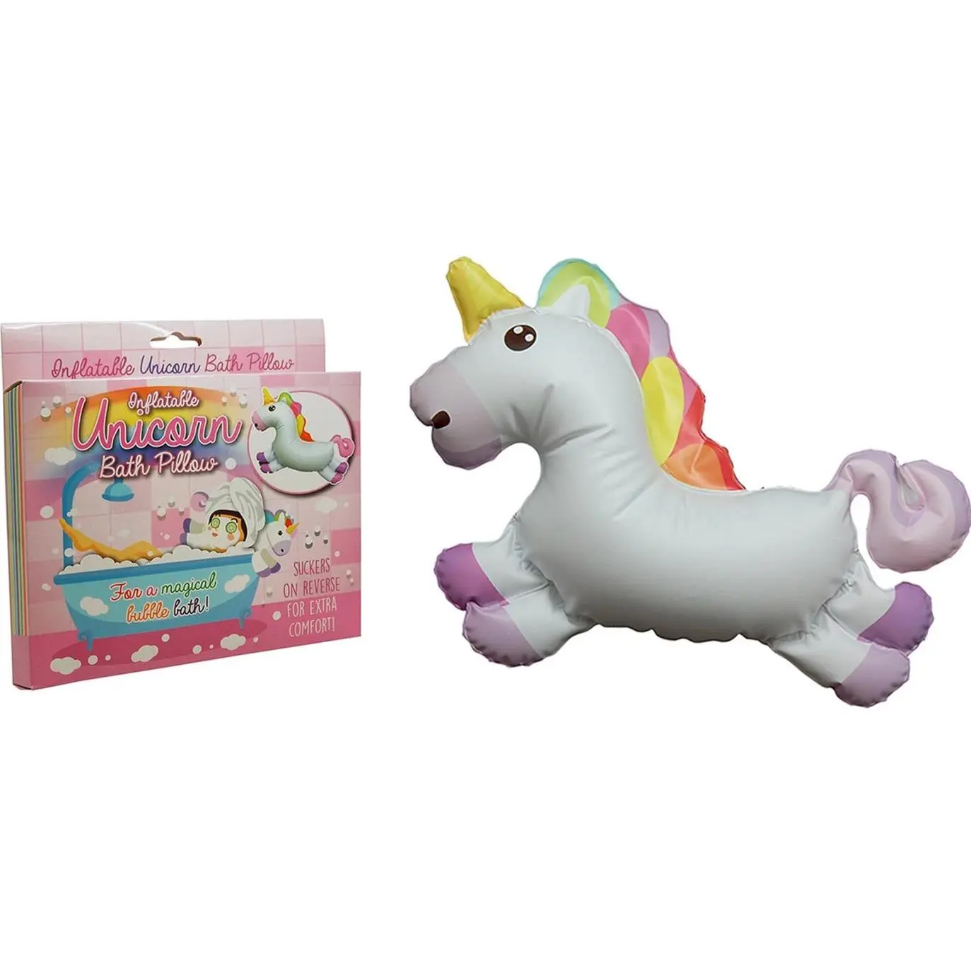 Inflatable Magical Unicorn Bathroom Bathtub Pillow - Child Kid Bubble Bath Fun!