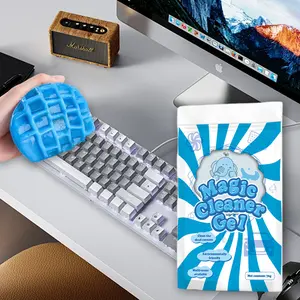 Universal Cleaning Gel 10 packs for Office ProductsCleaning,Keyboard Cleaner Dust Cleaning Gel for CarInterior Cleaning,Car Putty Reusable Slime goo