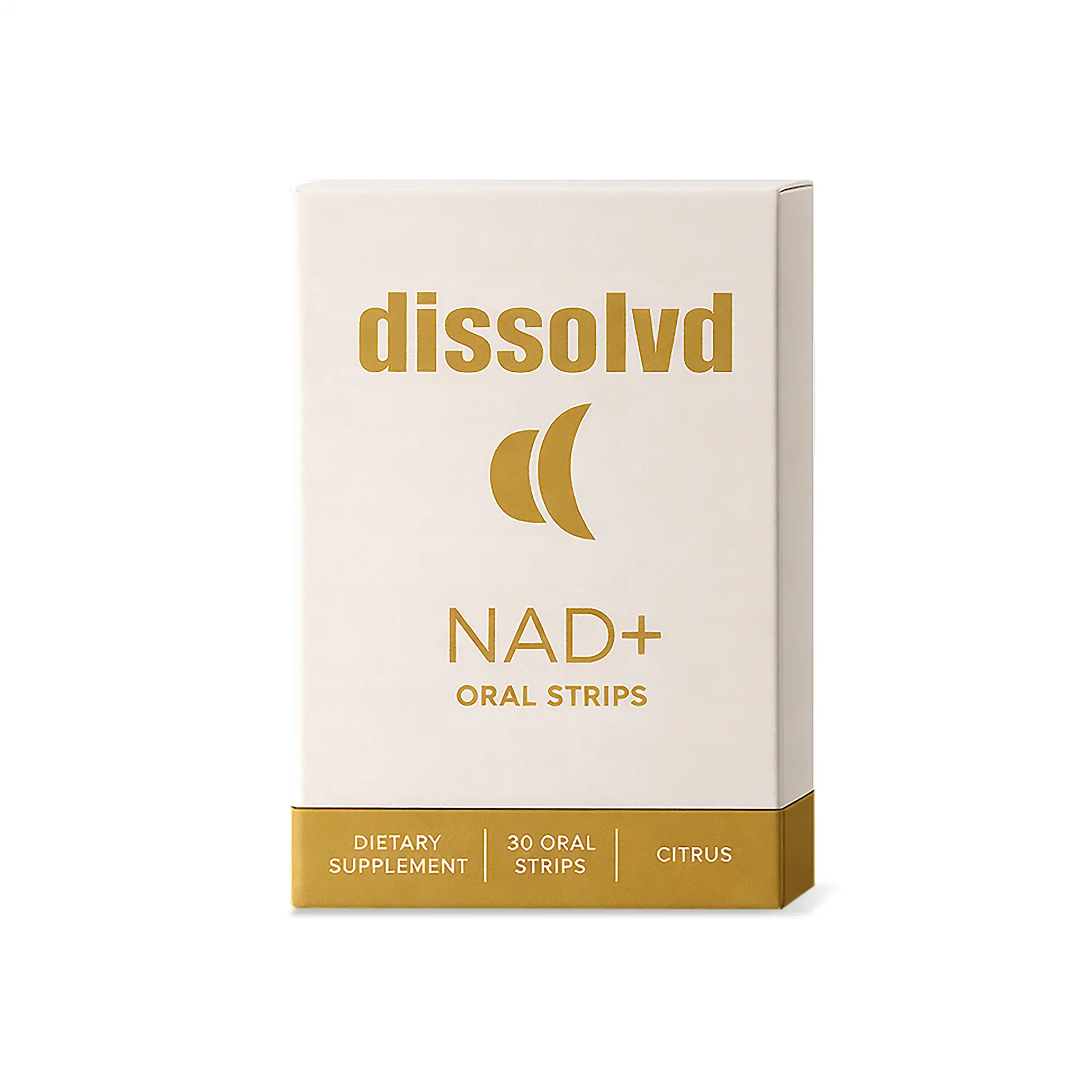 Dissolvd NAD+ Oral Strips - 30 Citrus Flavor Strips for Energy Focus Clarity & Cellular Support - Boost Natural Energy & Mitochondrial Function