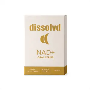 Dissolvd NAD+ Oral Strips - 30 Citrus Flavor Strips for Energy Focus Clarity & Cellular Support - Boost Natural Energy & Mitochondrial Function