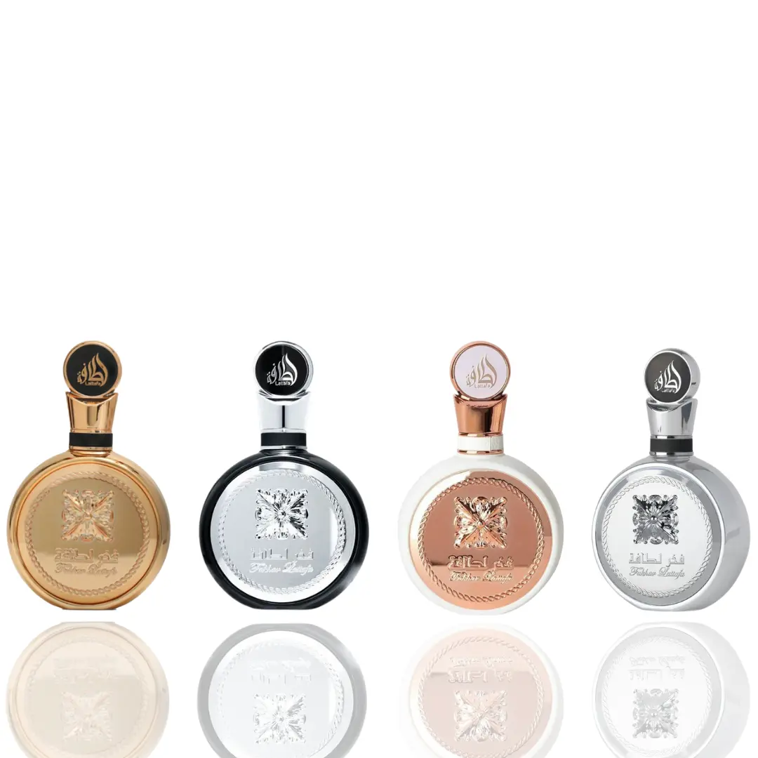 Lattafa Fakhar 4-Piece Fragrance Bundle Set - Intense Oriental Rich Scent Perfumes with Plantin and Extrait Variants, Unisex Men's Fragrance, Gender-Neutral Men's Daily Wear Option, Gender-Neutral Men's Fragrance