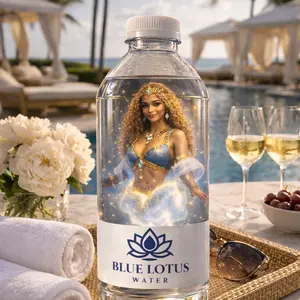Blue Lotus Purified Water Bottle